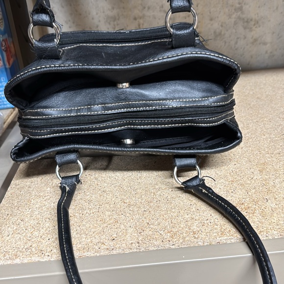 Black Silver Hardware Vintage purse. - Picture 4 of 16